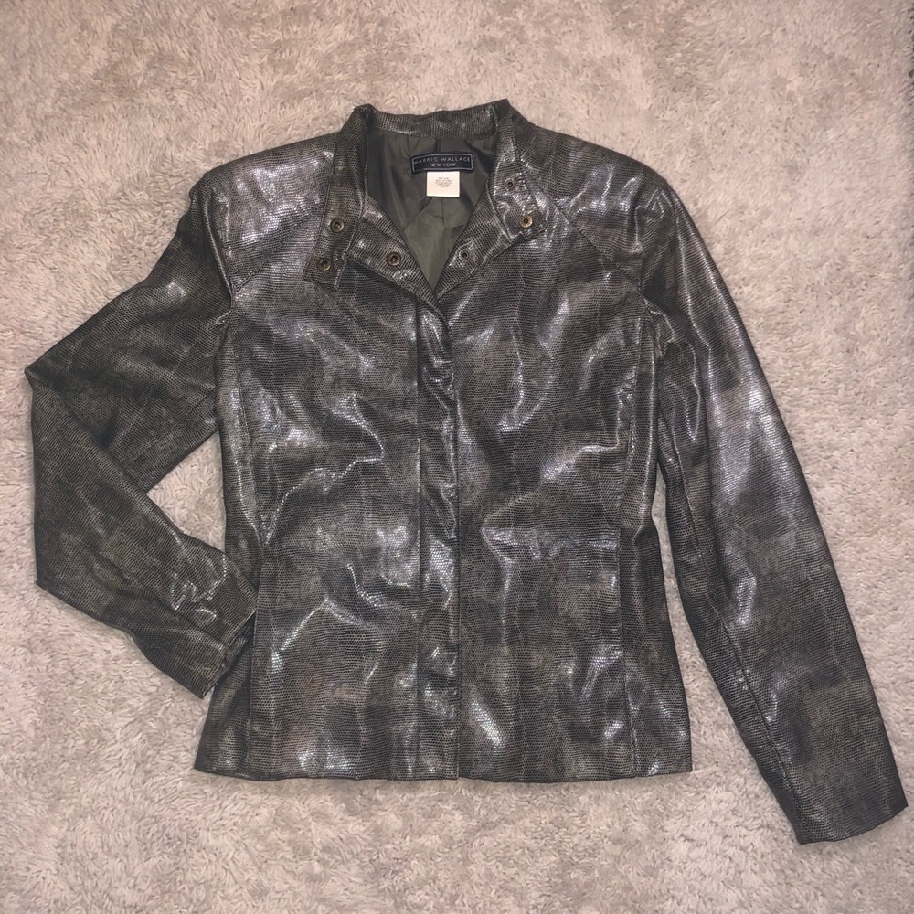 Harris Wallace size 6 (S/M) snakeskin jacket
